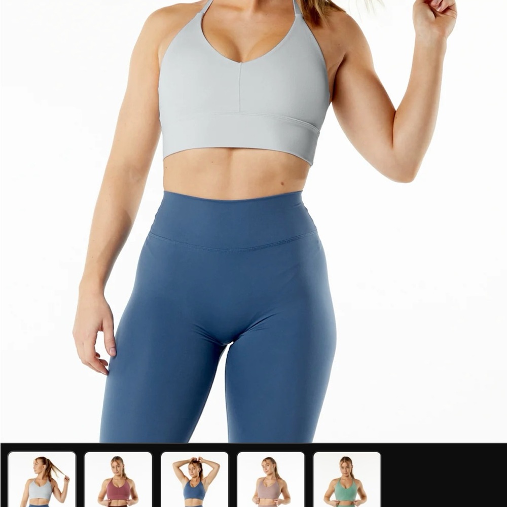 Alphalete ALPHALUX WONDER BRA in thundercloud